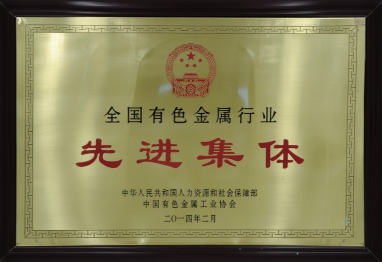 全国有色金属行业先进集体